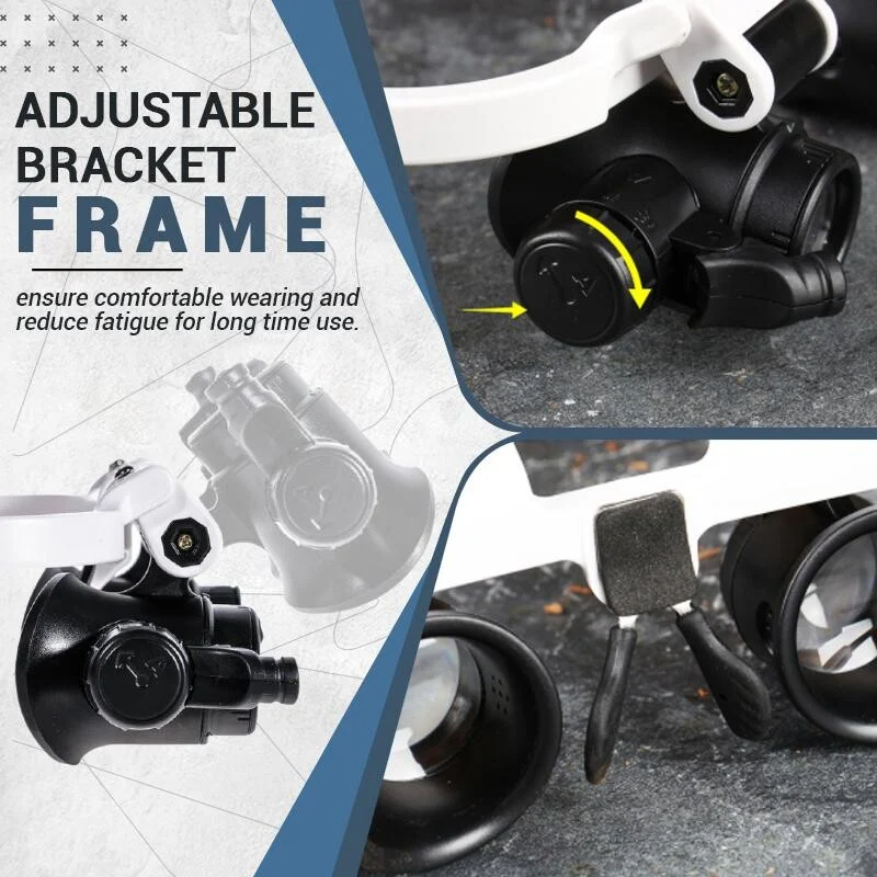 Glosrity LED Glasses Magnifier