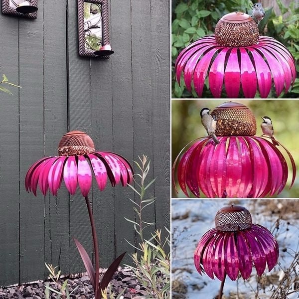 Glosrity Outdoor Flower Bird Feeder 🌹Spring Decoration💖