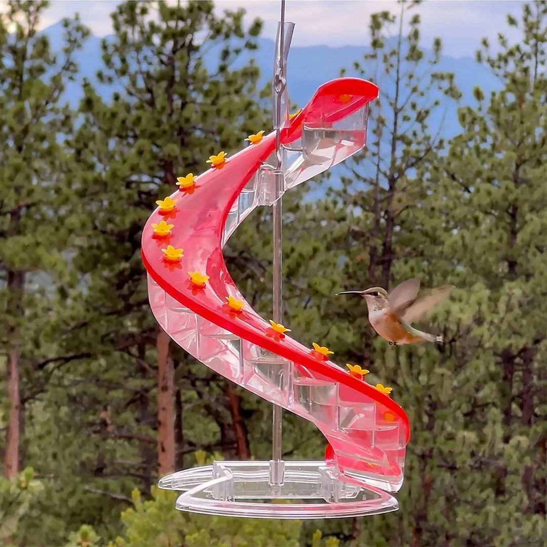 Glosrity DNA Helix 32-Port Hummingbird Feeder