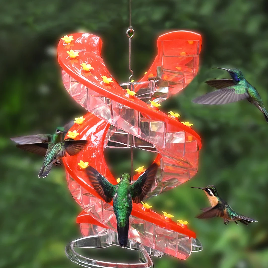 Glosrity DNA Helix 32-Port Hummingbird Feeder