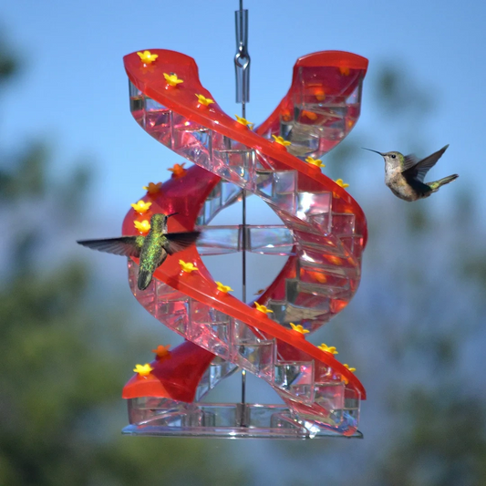 Glosrity DNA Helix 32-Port Hummingbird Feeder