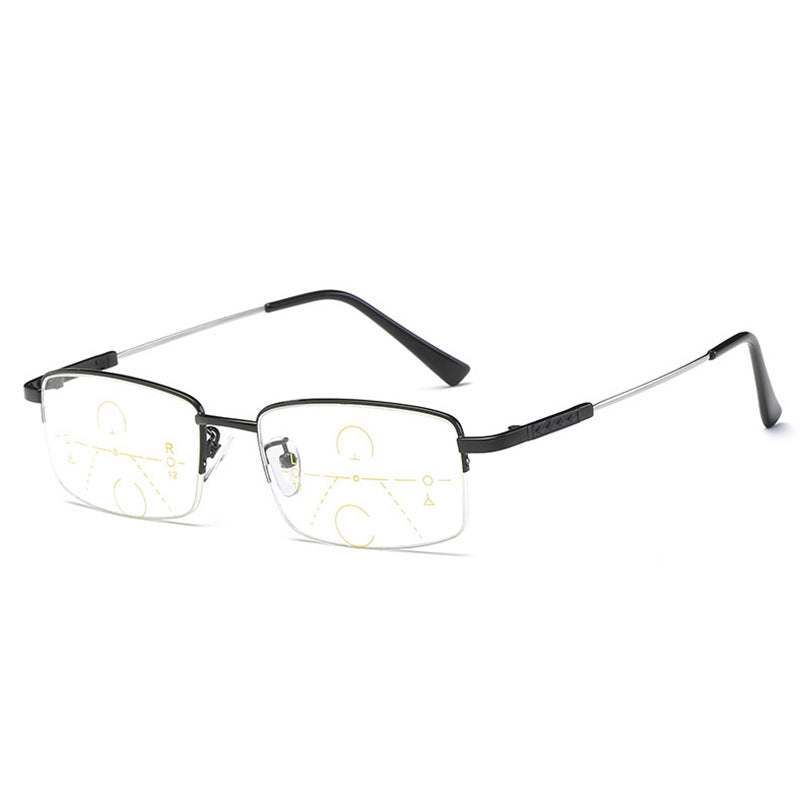 Glosrity Titanium progressive far and near dual-use reading glasses-PT