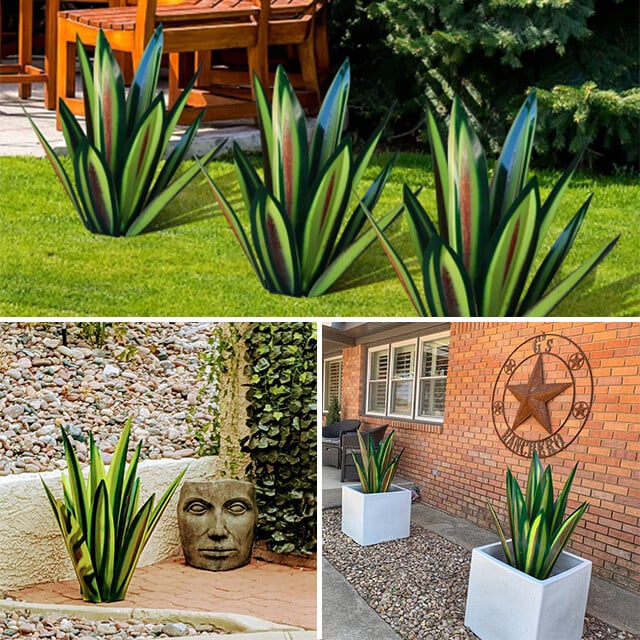 Glosrity Anti-rust Metal Tequila Agave Plant